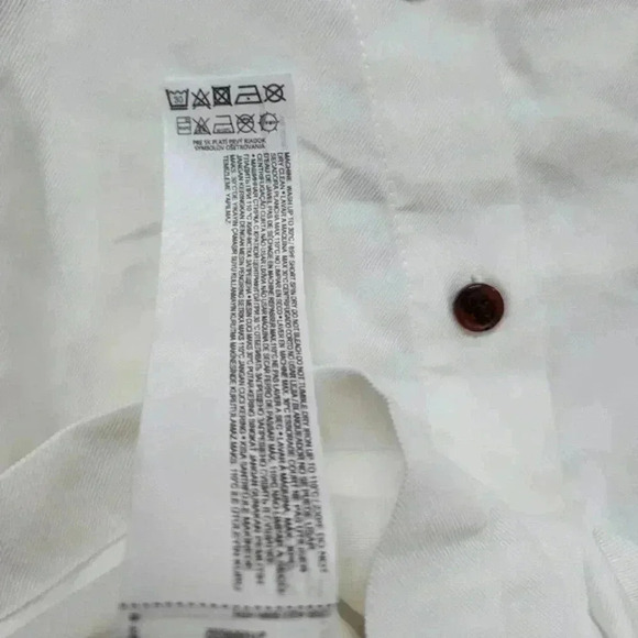 Mango Alec Playsuit White Belted Viscose Buttons New With Tags Women's Small - Picture 12 of 16